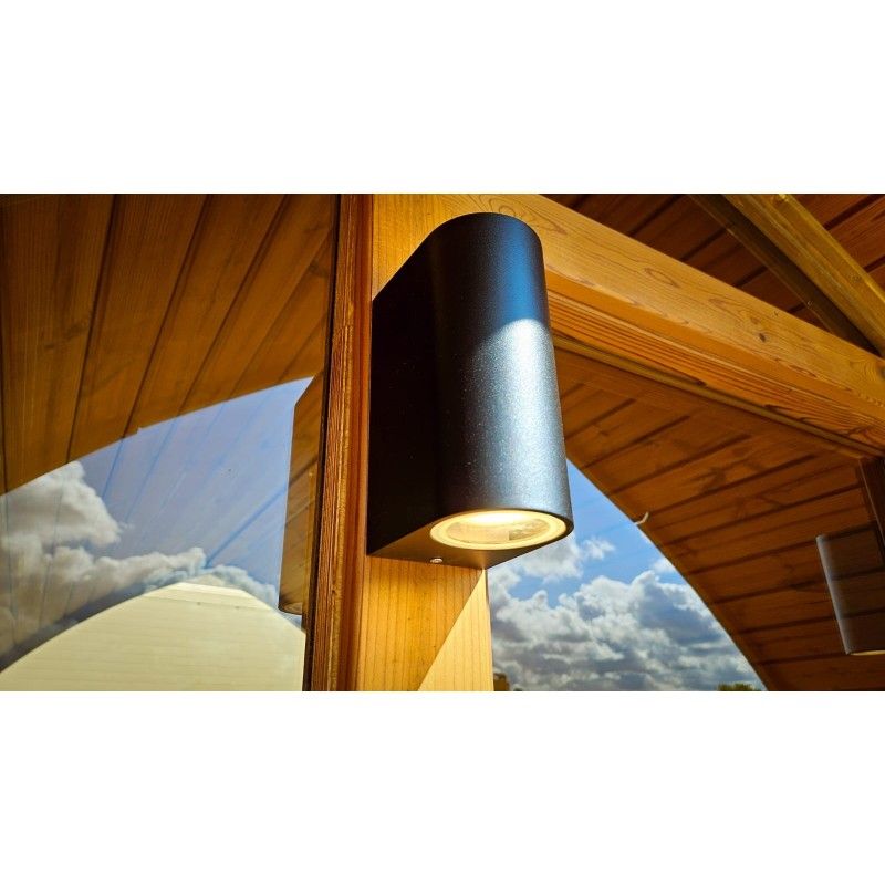 BARREL Thermowood Sauna Outdoor met Terras 300cm ø235cm H=240cm