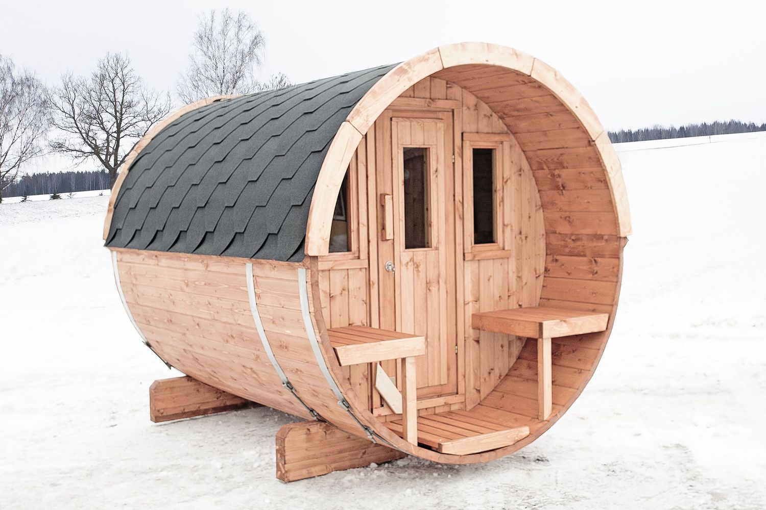 BARREL Sauna Outdoor 300cm ø220cm