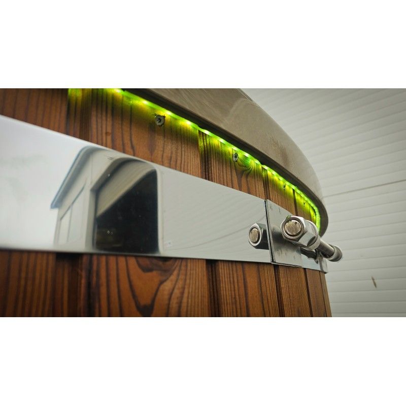 Hot tub ROUND IN ø200cm 5/6 personen met ingebouwde houtkachel