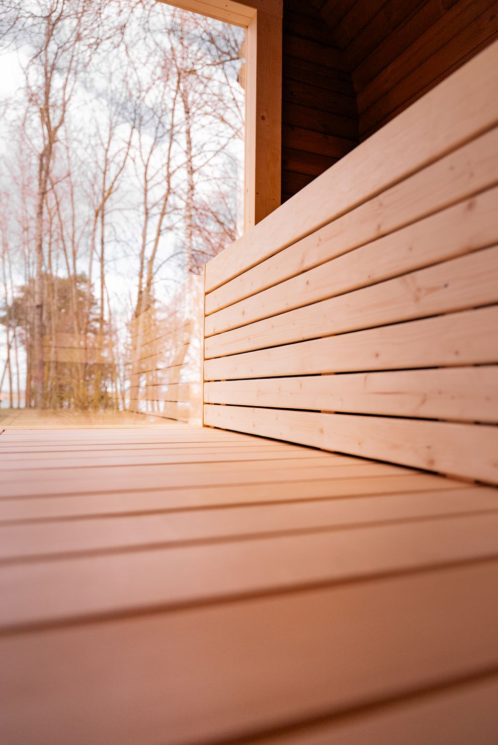 ULCOSAUNA Outdoor met relax ruimte 340 of 400cm x H240 x D240cm