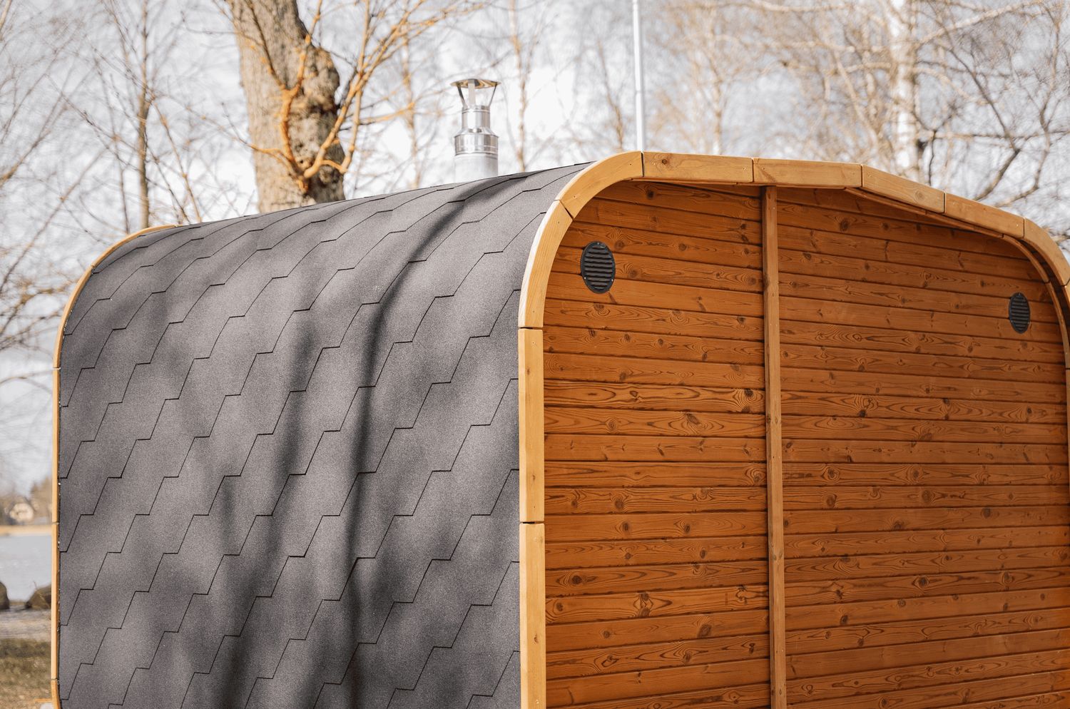 ULCOSAUNA Outdoor met relax ruimte 340 of 400cm x H240 x D240cm