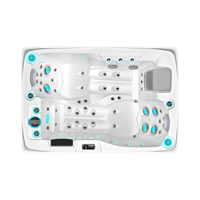 IDEALe Spas PRESTIGE PARIS 200x135x80cm 46jets 2 pompen IDEALe SPAS PRESTIGE PARIS SPA 2 PERSONEN