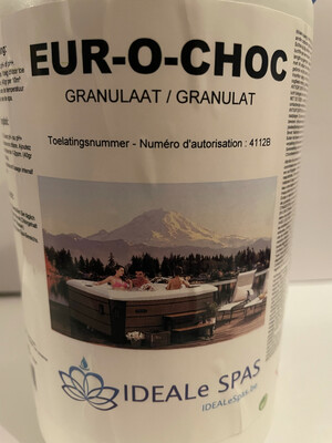IDEALe SPAS EUR-O-CHOC 1KG CHLOOR GRANULAAT BE