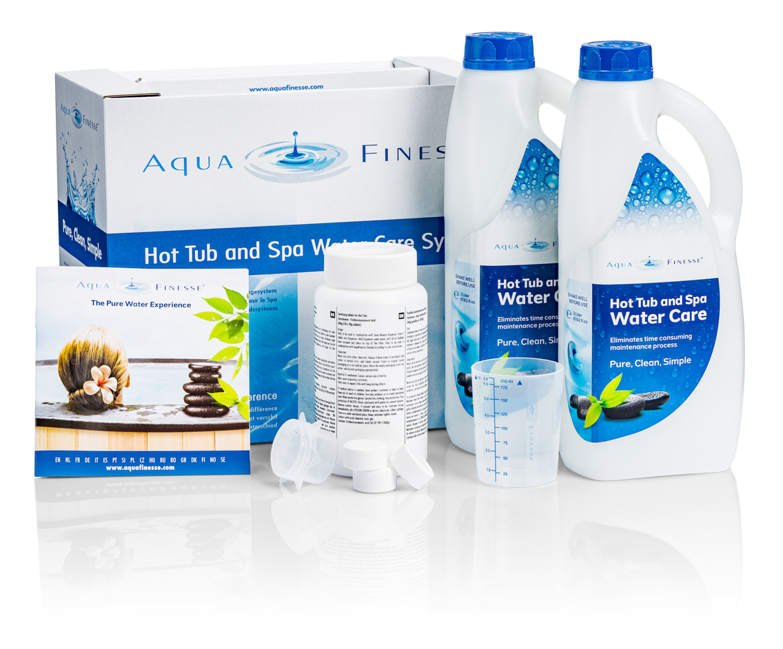 Aqua Finesse Spa Water Care + GRATIS Spa Clean tablet AquaFinesse per 4 pakketten