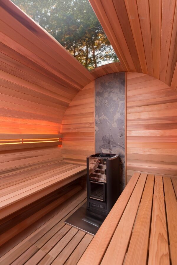 BARREL Sauna Outdoor ø215cm 240cm - 270cm - 300cm BARREL Sauna Outdoor ø215cm 240cm - 270cm - 300cm