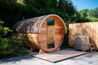 BARREL Sauna Outdoor ø215cm 240cm - 270cm - 300cm