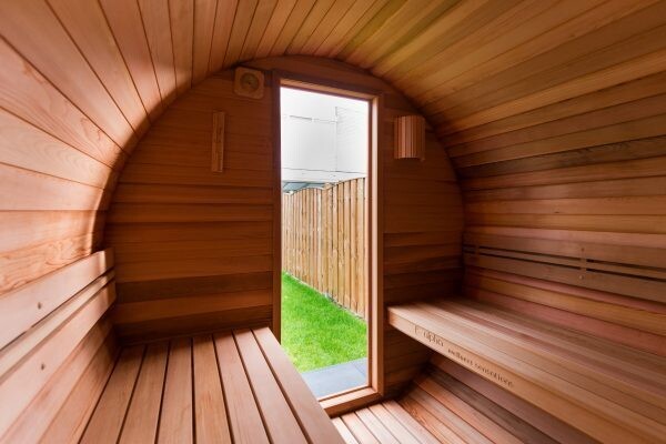 BARREL Sauna Outdoor ø215cm 240cm - 270cm - 300cm BARREL Sauna Outdoor ø215cm 240cm - 270cm - 300cm