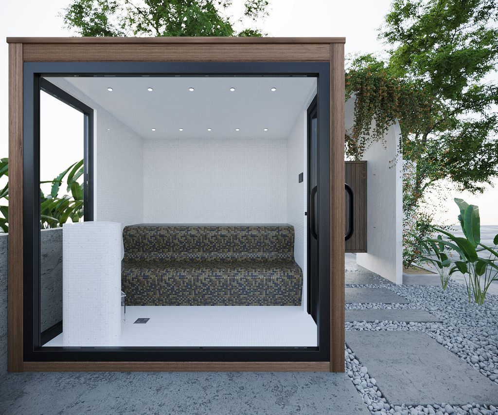LUXURY Outdoor Steam of Sauna 245cm of 305cm