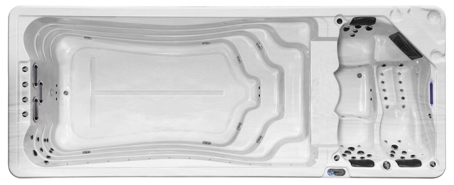 IDEALe SWIMSPA DUO 580cm h=156cm half inbouw of opbouw IDEALe SWIMSPA DUO 580cm h=156cm half inbouw of opbouw
