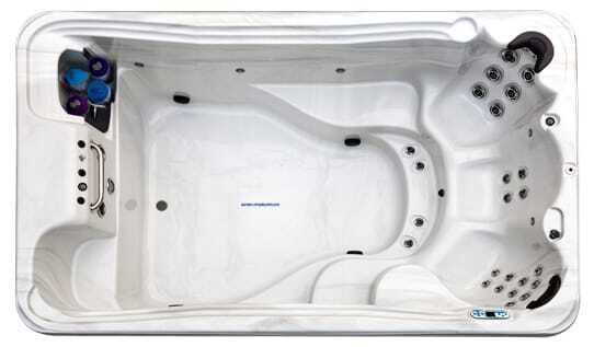 TIDAL FIT Active Plus EP-12 Swimspa 366cm D132cm TidalFit half inbouw of opbouw