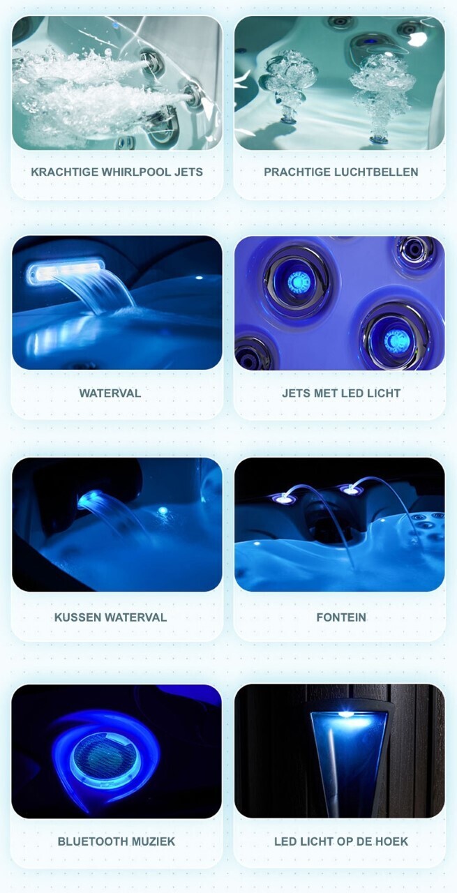 IDEALe Spas PRESTIGE BRUGES 200x165x78cm 44jets 2pompen