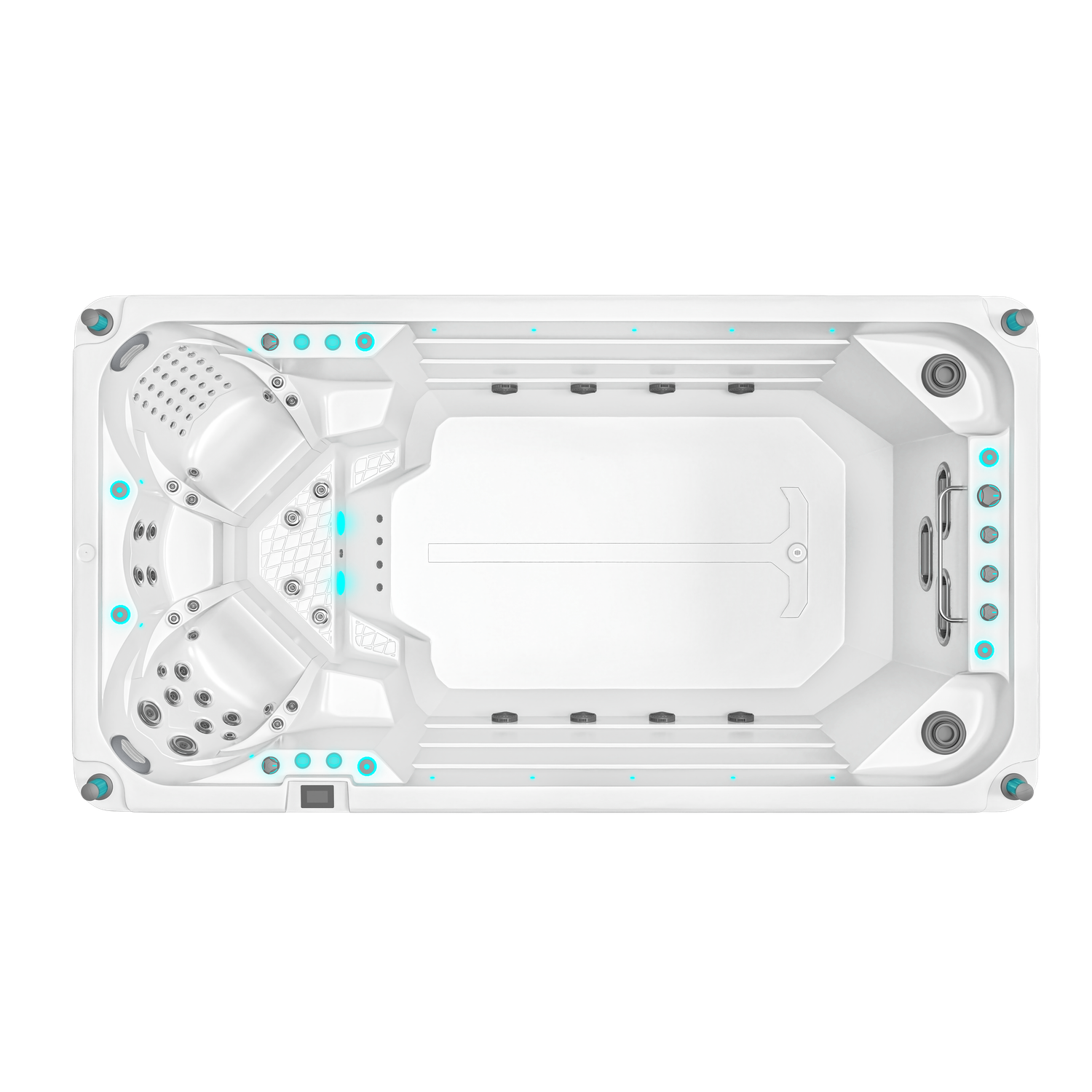 IDEALe SWIMSPA NICE 430cm H=155cm half inbouw of opbouw