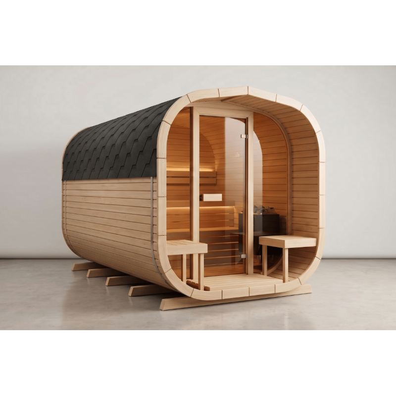 CUBE Sauna Outdoor lengte te kiezen