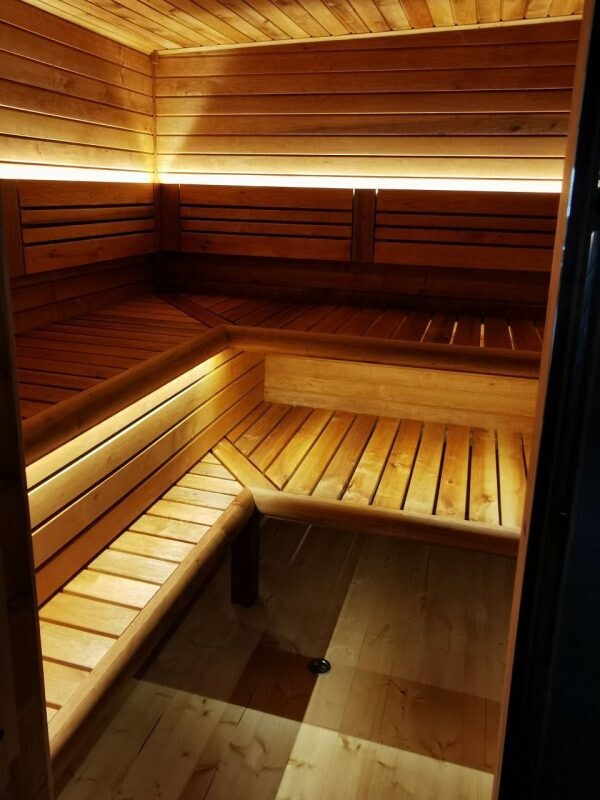 COMFY TERRAS Outdoor Sauna met terras H=255cm B=235cm L=380cm