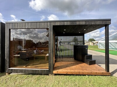 IDEALe SPAS COMFY TERRAS Sauna Outdoor H=255cm B=235cm L=380cm