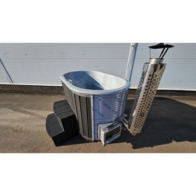 Hottub DUET Hot Tub Outdoor 190cm x 120cm Hout gestookt