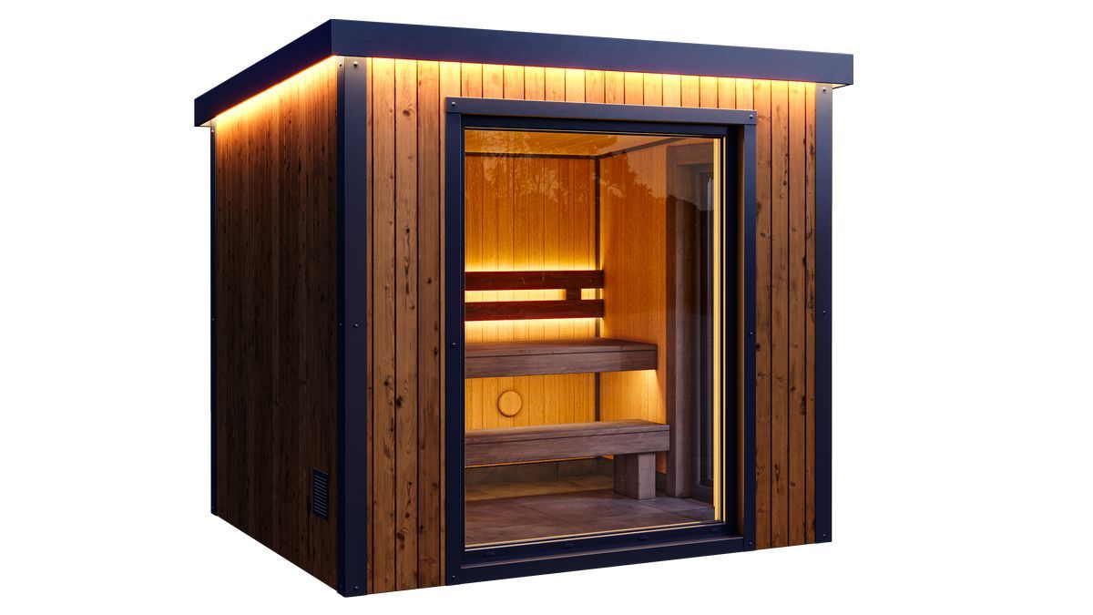 SQUARE Sauna House Outdoor  255cm of groter x 220cm x H=250cm