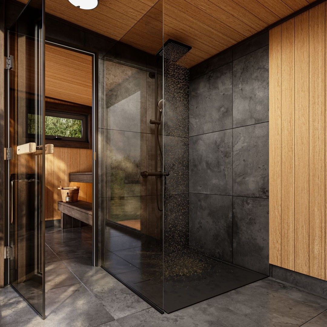 SQUARE Sauna House Outdoor  255cm of groter x 220cm x H=250cm