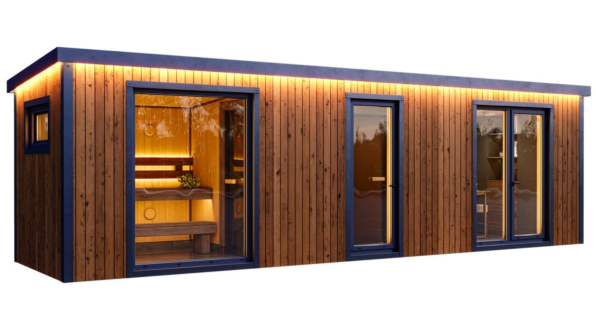 SQUARE Sauna House Outdoor  255cm of groter x 220cm x H=250cm