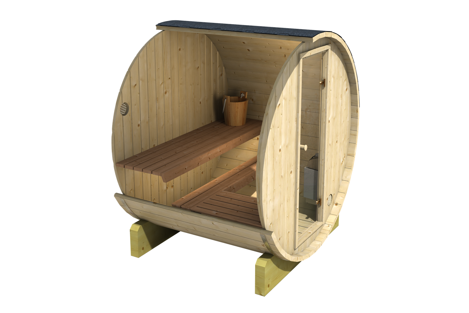 BARREL Sauna infrarood Outdoor  ø220cm x 160cm
