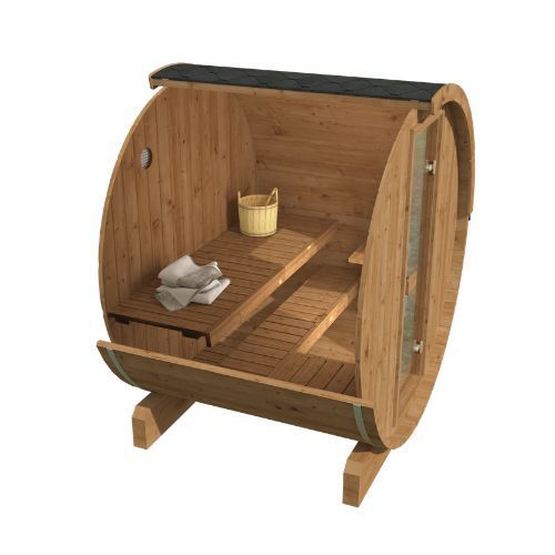 BARREL Sauna infrarood Outdoor ø238cm x 160cm BARREL Sauna infrarood Outdoor ø238cm x 160cm