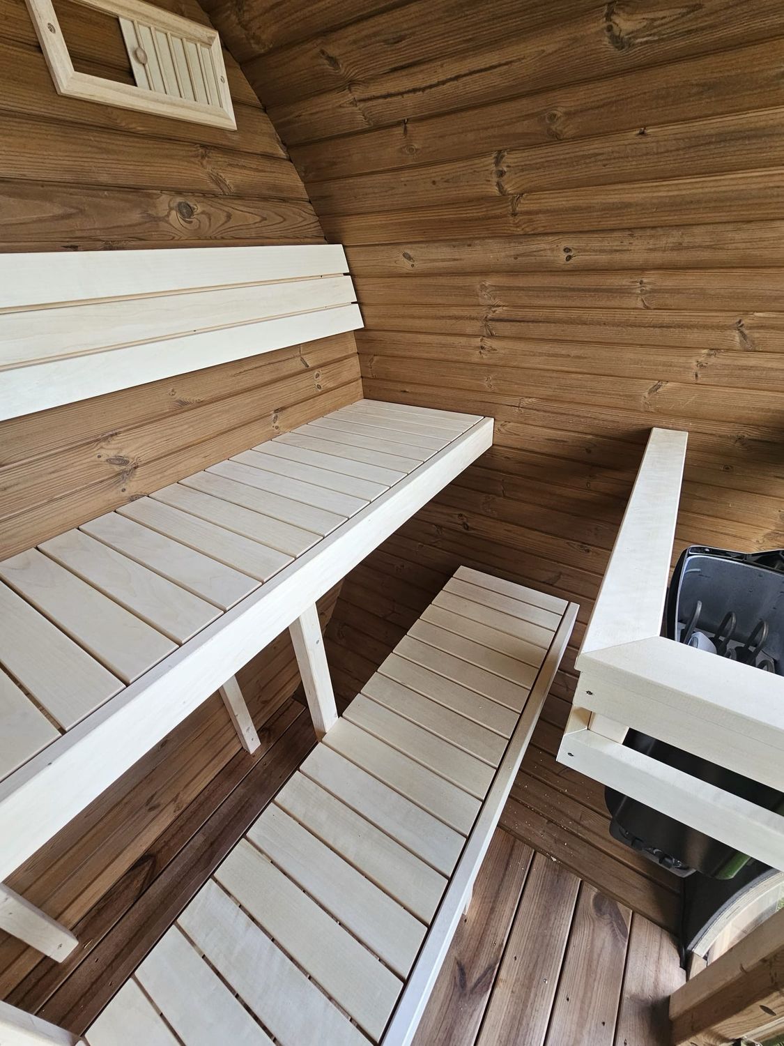 IDEALe BARREL Sauna Thermowood Outdoor  ø238cm x 160cm