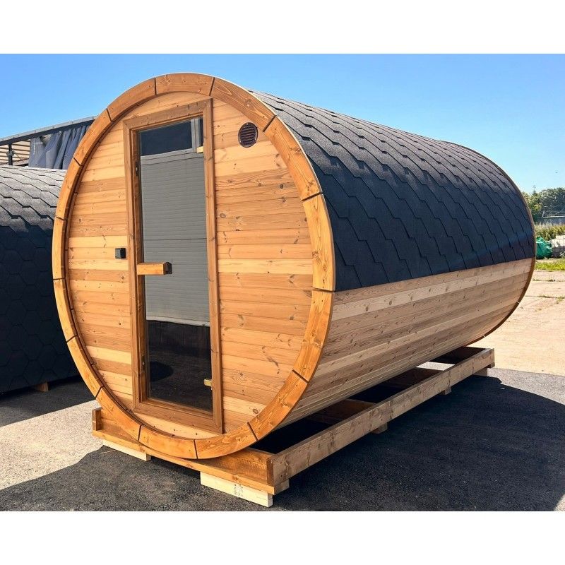 IDEALe BARREL Thermowood Sauna Outdoor 200cm ø235cm H240