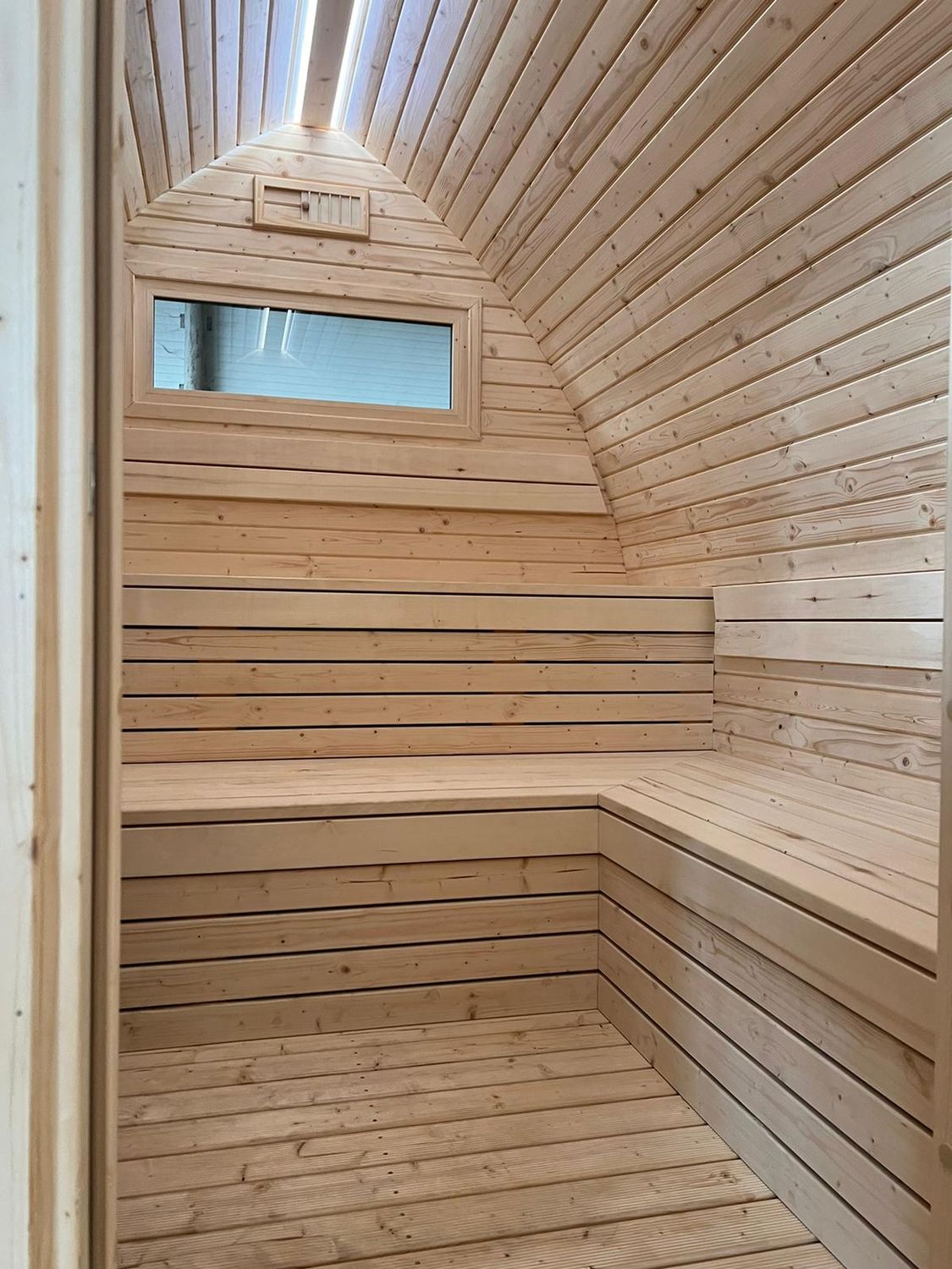 NATURE Sauna Outdoor H=240cm B=240cm Lengte naar keuze