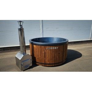 Hot tub ROUND EX XL ø225cm 7/8 personen met houtkachel Hot tub ROUND EX XL ø225cm 7/8 personen met houtkachel