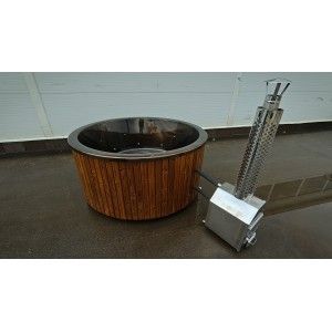 Hot tub ROUND EX XL ø225cm 7/8 personen met houtkachel Hot tub ROUND EX XL ø225cm 7/8 personen met houtkachel
