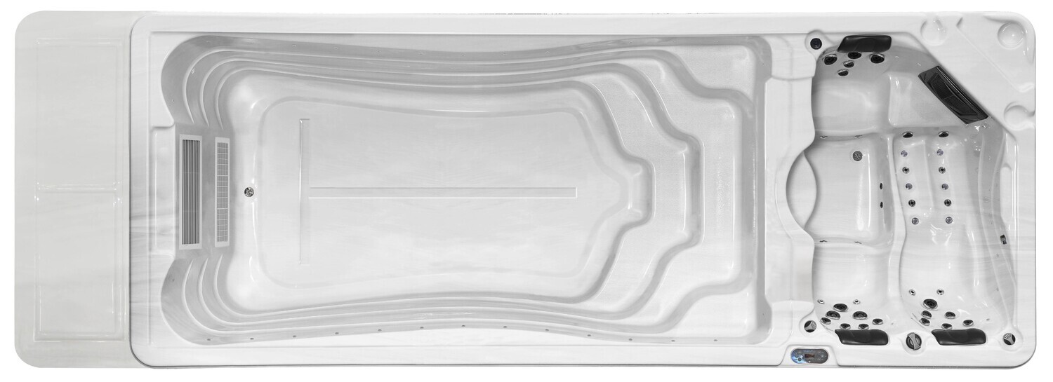 IDEALe SWIMSPA TURBINE DUO PRO 660cm h=156cm half inbouw of opbouw