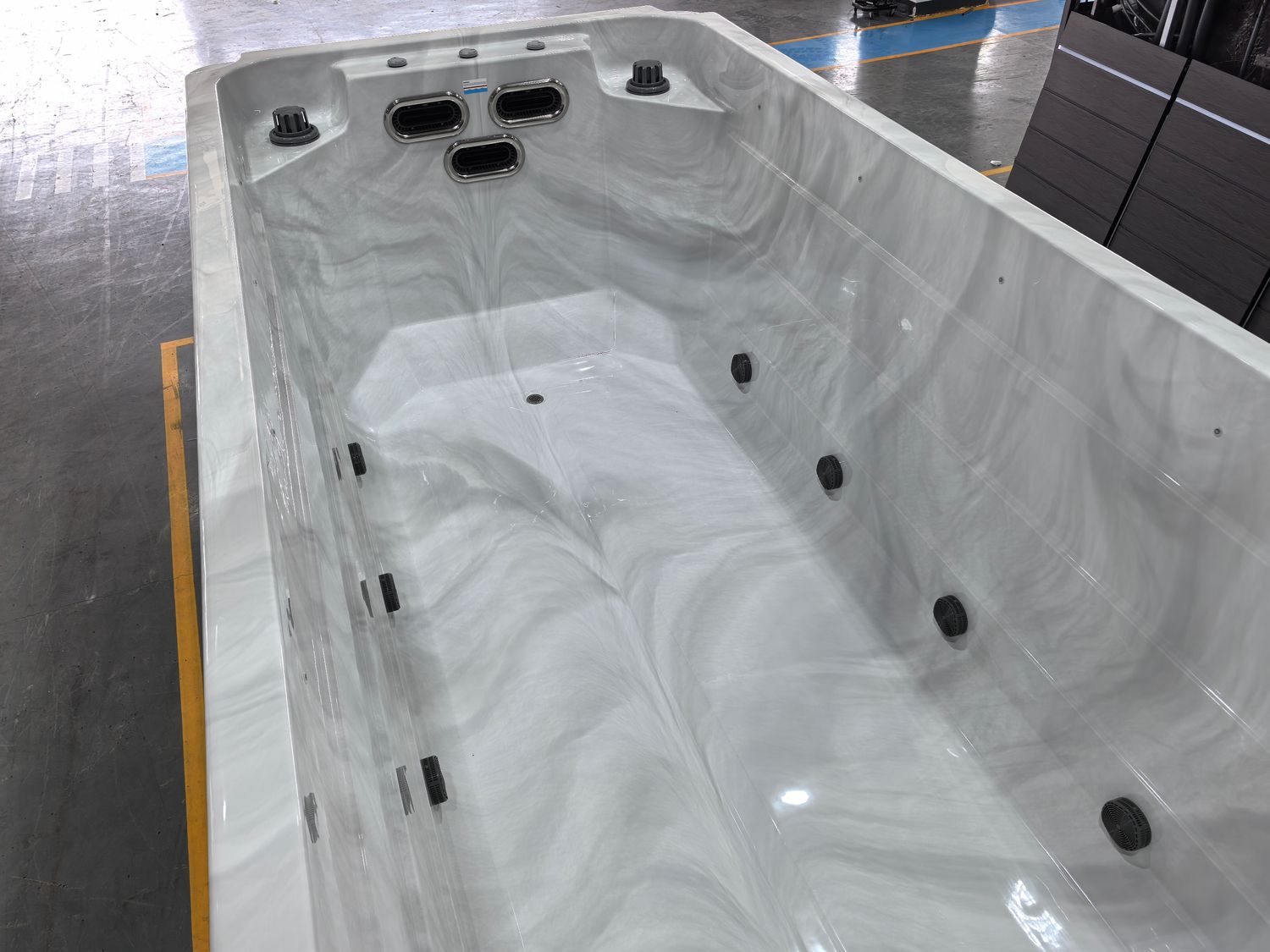 IDEALe SWIMSPA NICE XL 580cm of 630cm H=155cm half inbouw of opbouw IDEALe SWIMSPA NICE XL 580cm of 630cm H=155cm half inbouw of opbouw