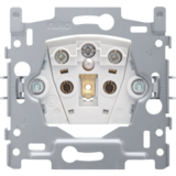 Sokkel stopcontact met penaarding - 28.5mm (schroefklemmen)