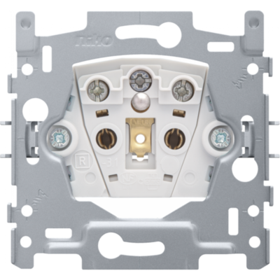 Sokkel stopcontact met penaarding - 28.5mm (schroefklemmen)