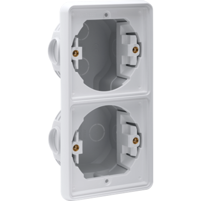 Hydro inbouwdoos 2-voudig verticaal Grey