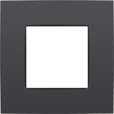 Afdekplaat enkelvoudige Intense Athracite