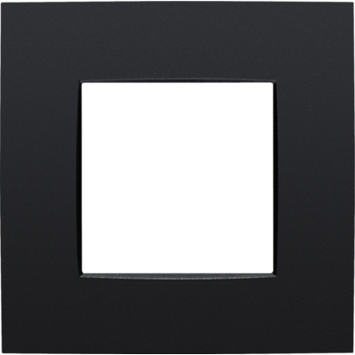 Afdekplaat enkelvoudige Intense Matt Black