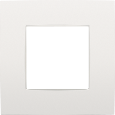 Afdekplaat enkelvoudige Intense White