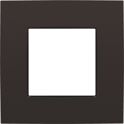 Afdekplaat enkelvoudige Intense Dark Brown