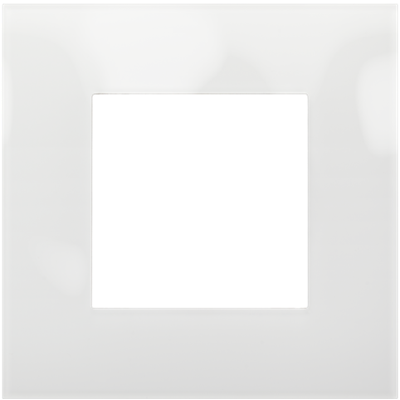 Afdekplaat enkelvoudige Pure Liquid Snow White