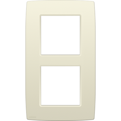 Afdekplaat dubbel verticaal Original Cream