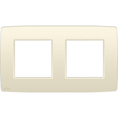 Afdekplaat dubbel Horizontaal Original Cream