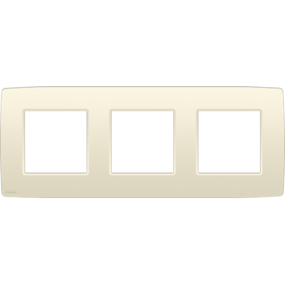 Afdekplaat trippel Original Cream