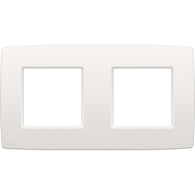 Afdekplaat dubbel Horizontaal Original White