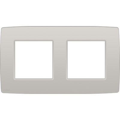 Afdekplaat dubbel Original Light Grey Afdekplaat dubbel Original Light Grey