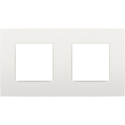 Afdekplaat dubbel Intense White Afdekplaat dubbel Intense White