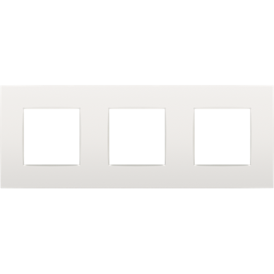 Afdekplaat trippel Intense White
