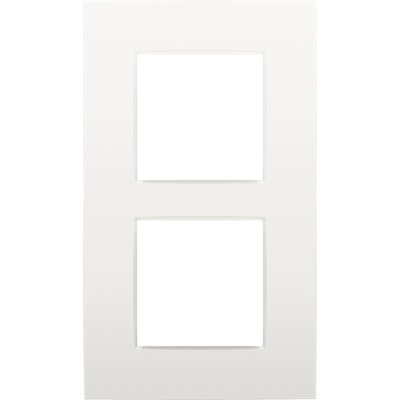 Afdekplaat dubbel verticaal Intense White