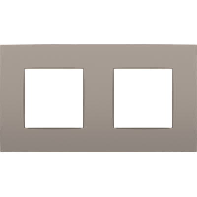 Afdekplaat dubbel Intense Bronze