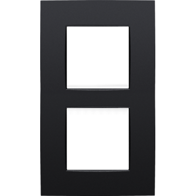 Afdekplaat dubbel verticaal Intense Matt Black